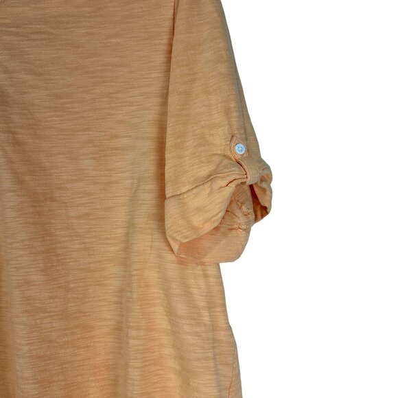 Chicos Ultimate Tee Womens Beige Roll Tab Sleeve Casual Top Size XXL - Picture 4 of 10